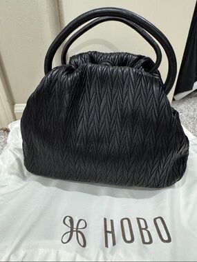 HOBO Black Textured Darling satchel